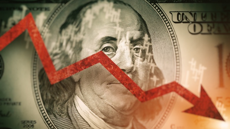 downward price graph