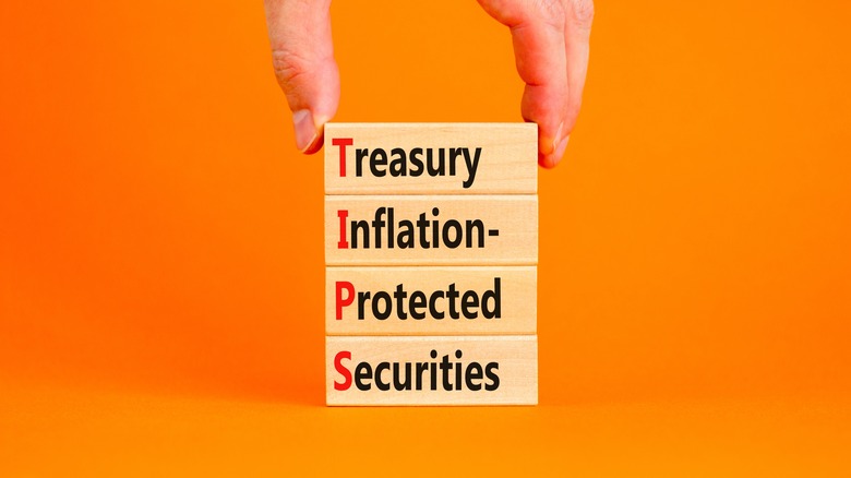 Treasury Inflation-Protected Securities in stacked blocks