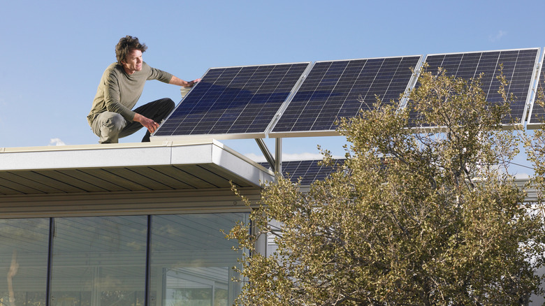 installing solar panels on home