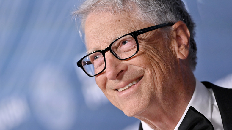 Bill Gates at the 11th Breakthrough Prize Ceremony at Barker Hangar, Santa Monica, California April 05, 2025