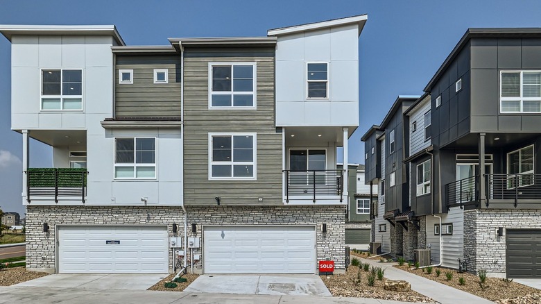 Suburban style homes in Northeast Colorado Springs.