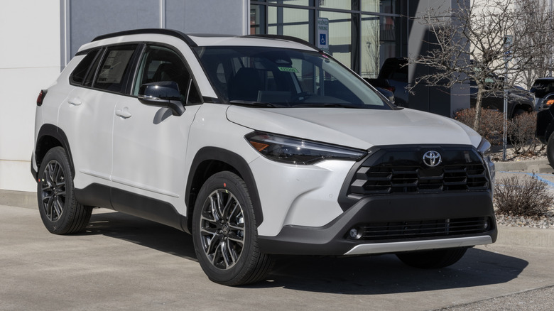 The Toyota Corolla Cross XLD AWD on display.