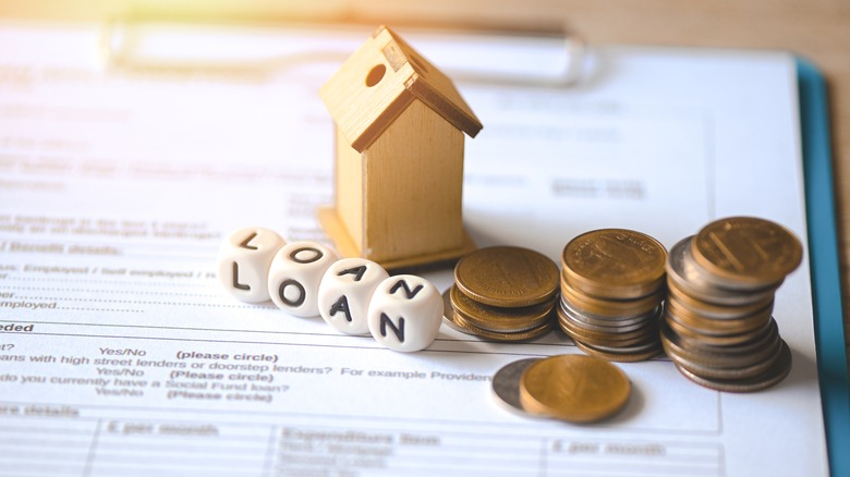 Loan spelled in blocks