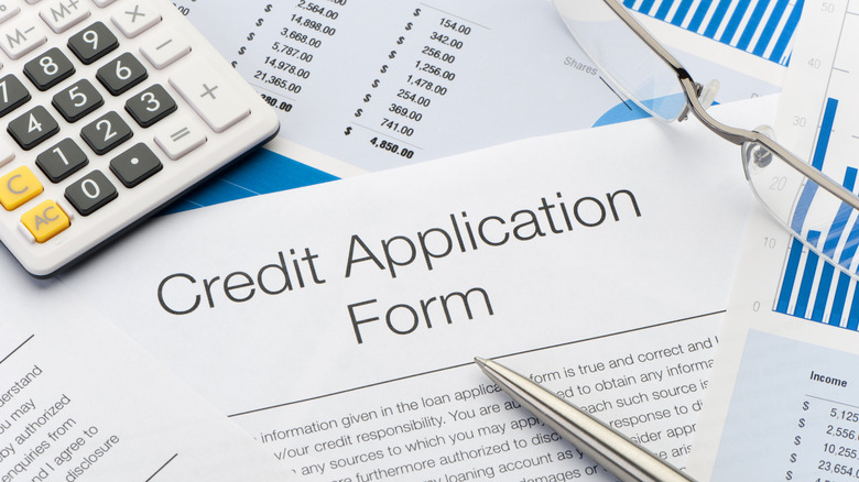 Credit application form