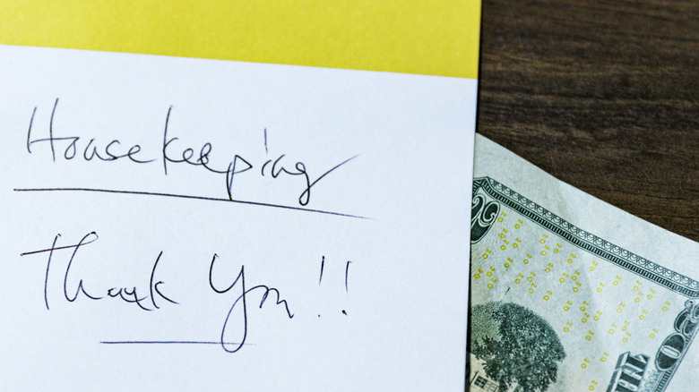 gratuity for hotel housekeeping staff