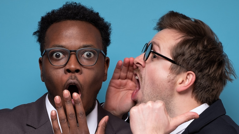 blabbing your plans to coworkers