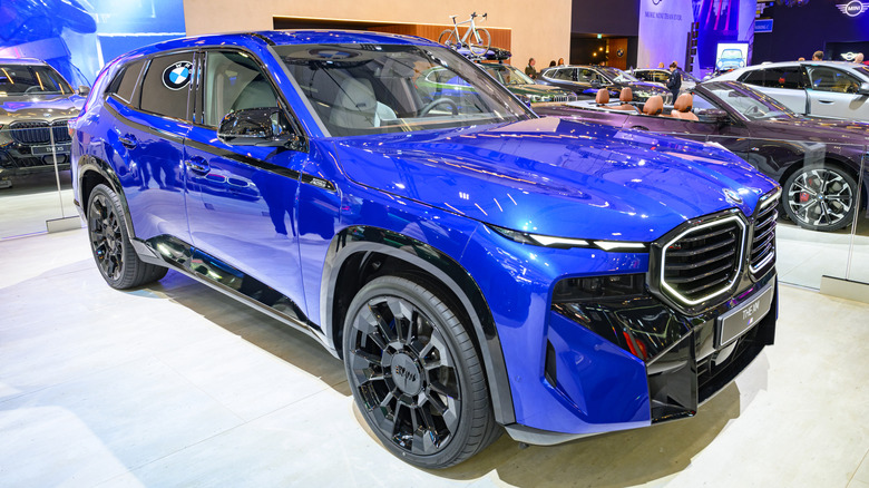 BMW XM full-size luxury SUV on display at the AutoSalon