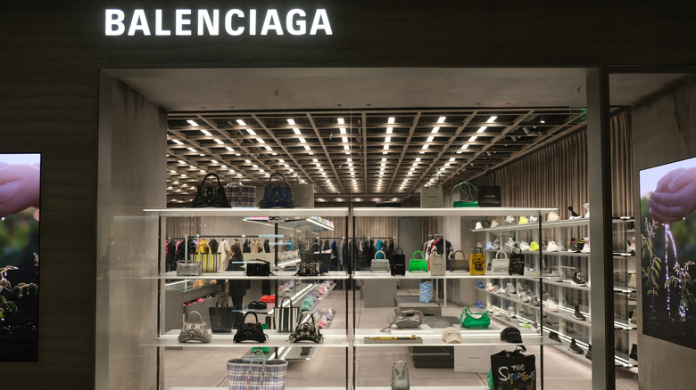 A Balenciaga storefront
