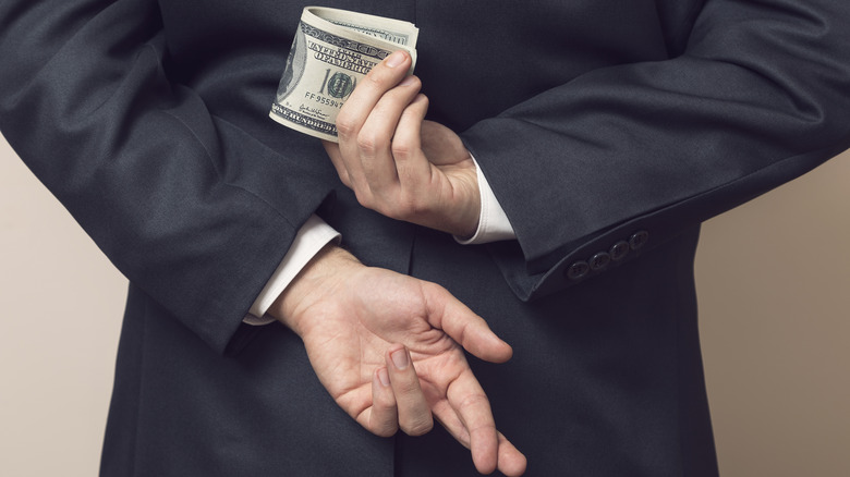 lying about or hiding spending