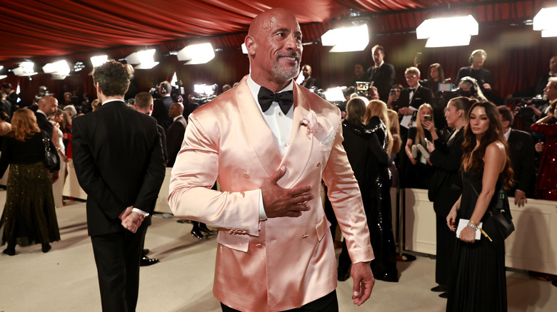 Dwayne Johnson on the red carpet