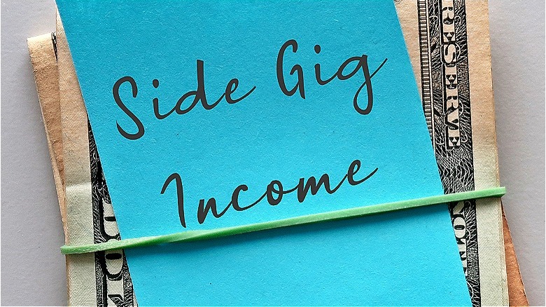 Money earned from side hustle