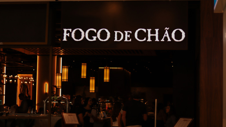 Entrance facade of the famous restaurant Fogo de Chão