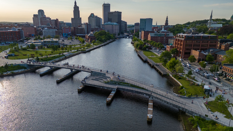 Providence, Rhode Island at sunset