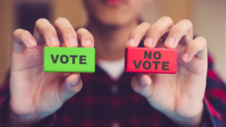 vote and no vote blocks