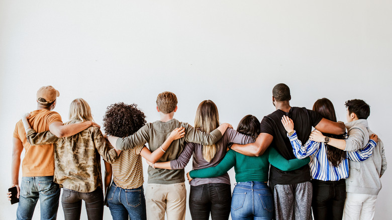 group of people standing together