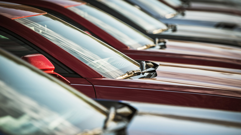 A row of cars