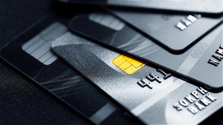 Stack of credit cards
