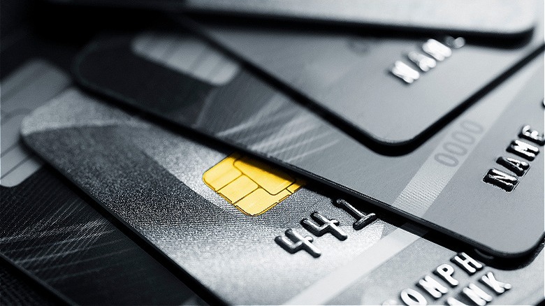 Stack of credit cards