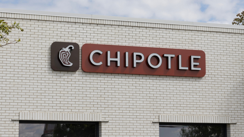 Shot of a Chipotle fast food restaurant exterior