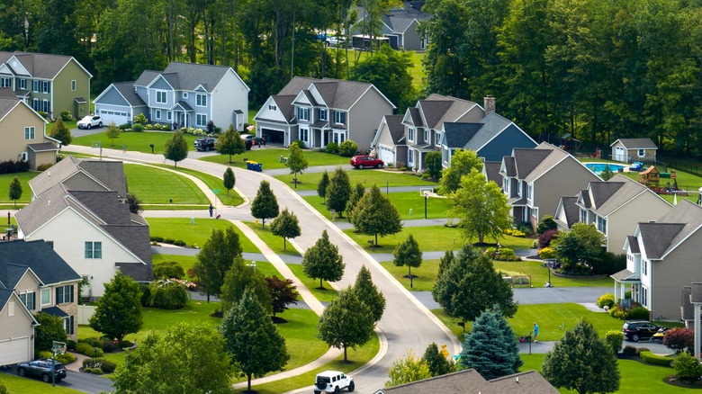 a suburban neighborhood