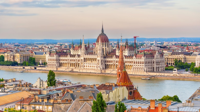 Hungary capital building in Budapest.
