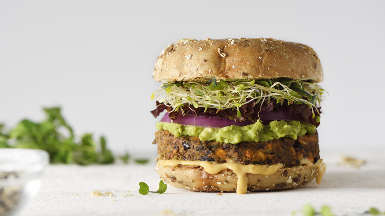 A healthy burger