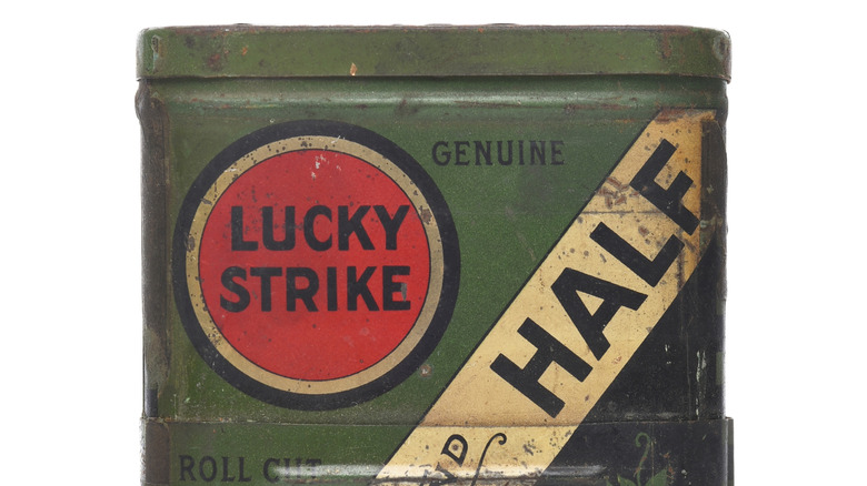 Vintage Lucky Strike tobacco tin