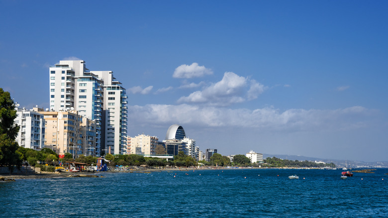 Coastline and beach of Limassol, Cyprus