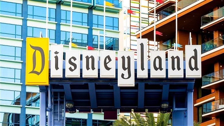 Outside view of Disneyland Hotel