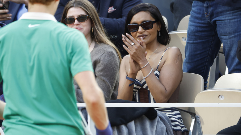 Mindy Kaling at the French Open