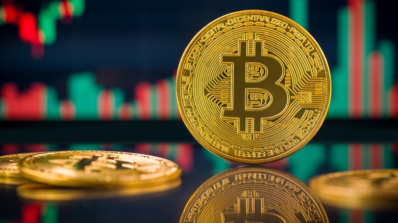 Bitcoin cryptocurrency investment concept