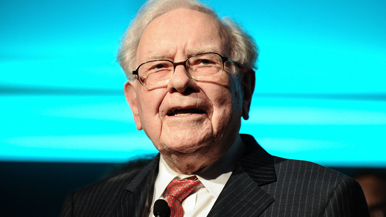 Warren Buffett speaking at a conference
