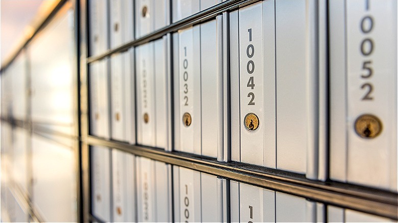Row of P.O. boxes