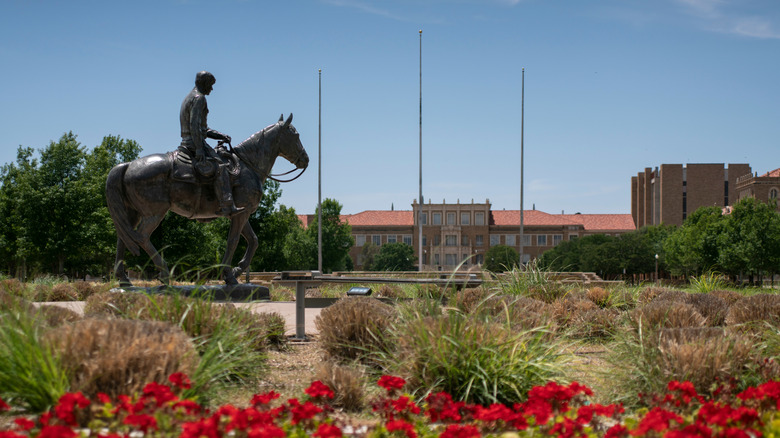 Texas Tech University Will Rogers on horse statue