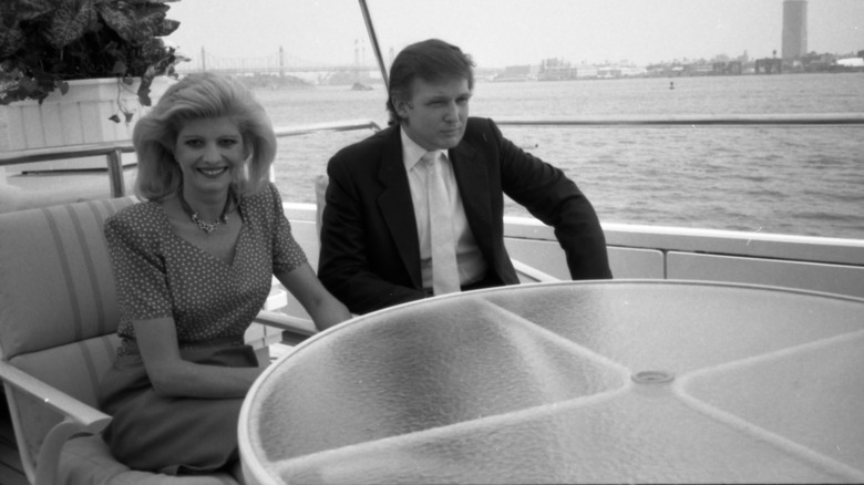 Donald Trump and wife Ivana on The Trump Princess