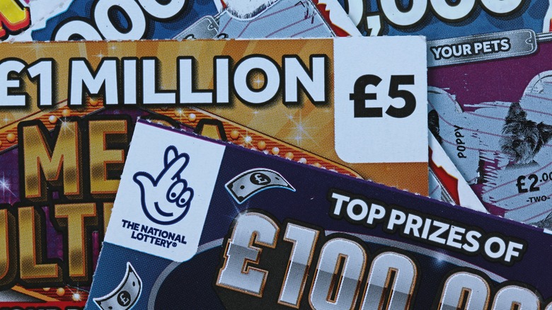 a variety of scratch cards