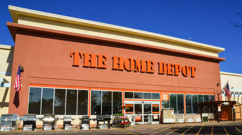 The exterior of a Home Depot