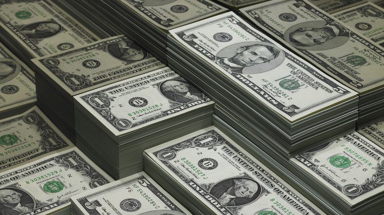 a pile of cash