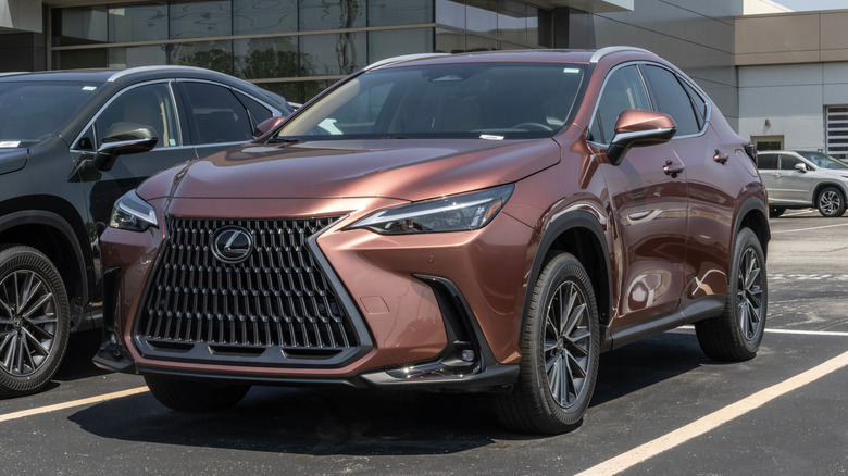 A Lexus NX on display in Indianapolis.