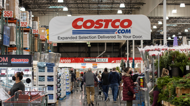 Inside a Costco store in Oregon.