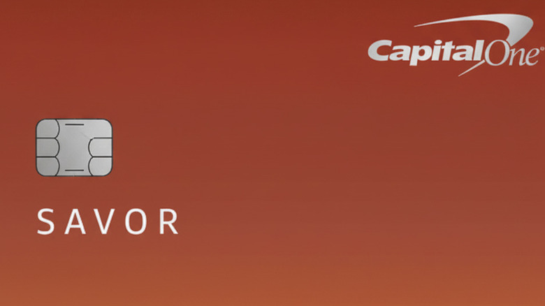 close-up of Capital One Savor Cash Rewards Credit Card