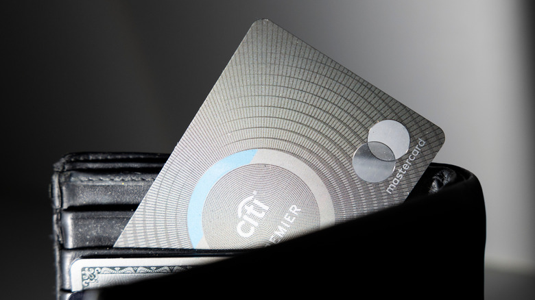 credit card in wallet
