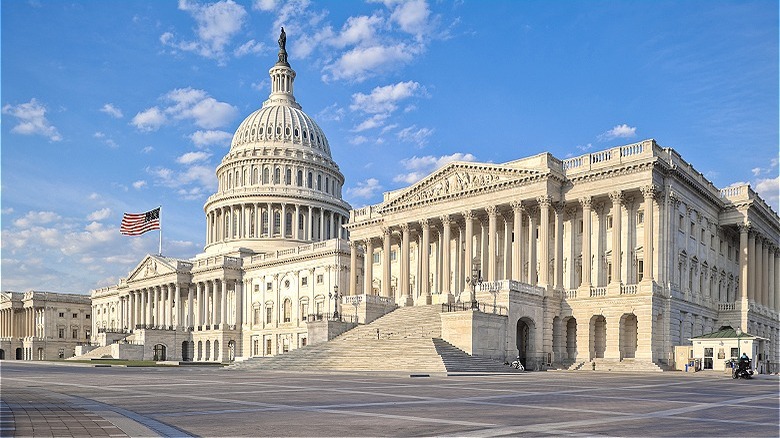 Outside the US congressional building