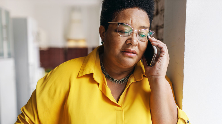 Women making a phone call.