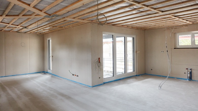 An addition, mid-build