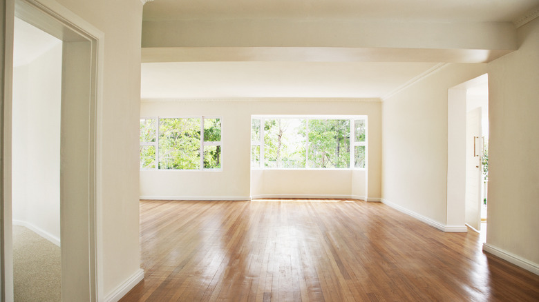 Hardwood floor in empty house