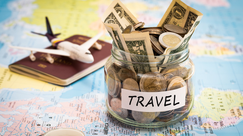 Travel savings in a jar