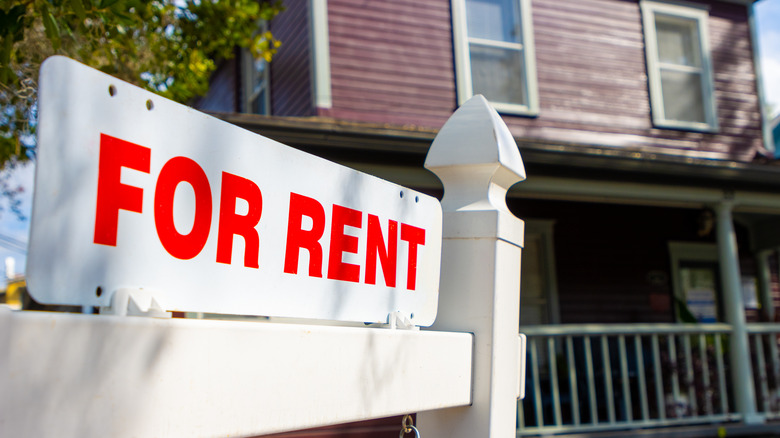 For Rent sign
