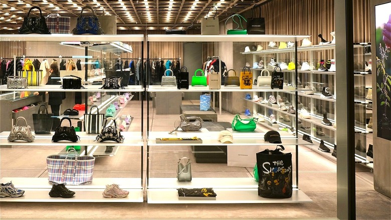 Inside a Balenciaga store