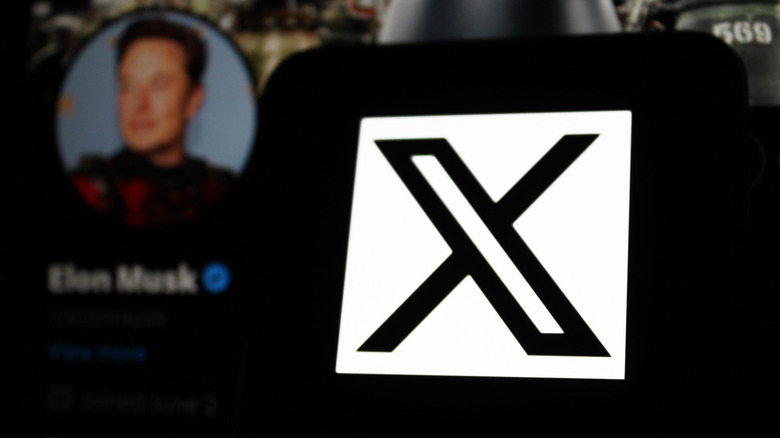Elon Musk's profile on X